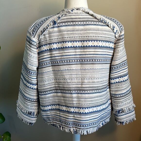 Greylin Bea Textured Striped Jacket L - Picture 7 of 9